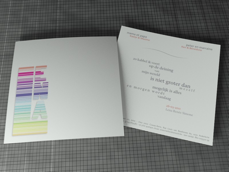 Presentation Lena's birthcard